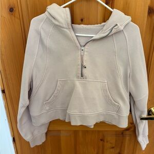 Lululemon Baby-pink Half-Zip Scuba Hoodie